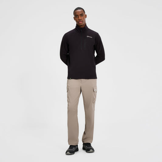 Men's Prism Micro Half Zip Polartec Fleece - Black
