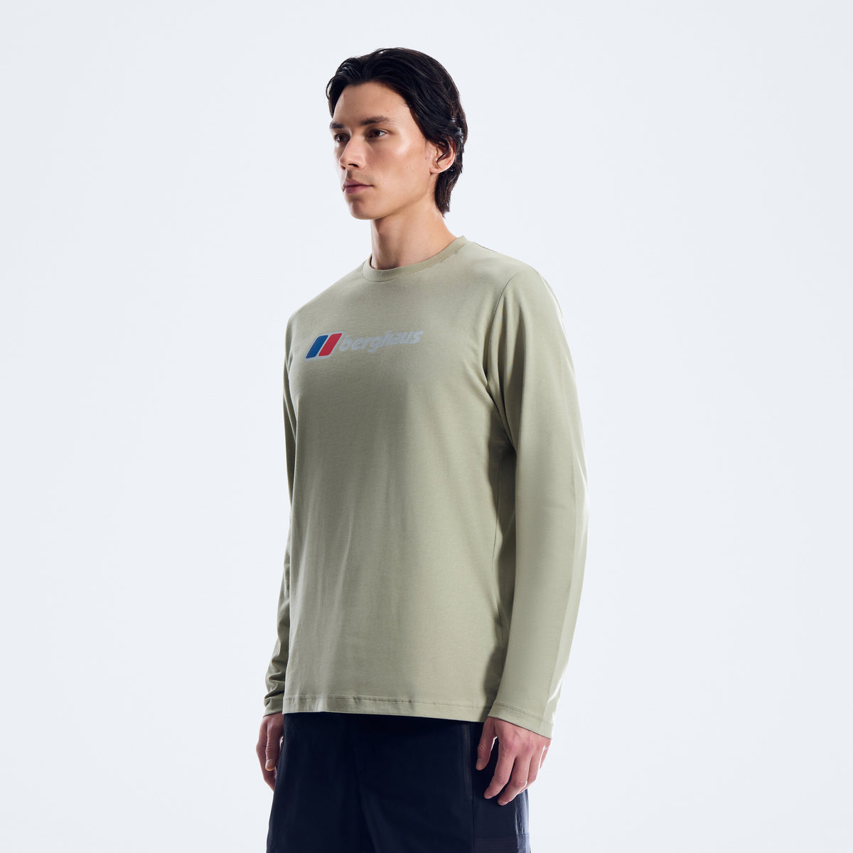 Men's Big Logo Long Sleeve Tee - Green