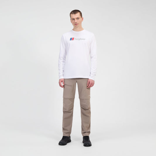 Men's Big Logo Long Sleeve Tee - White
