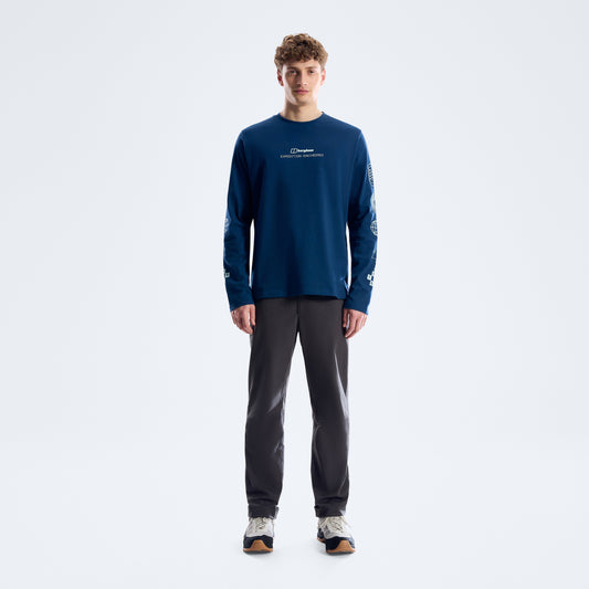 Herren Exped Essential Langarm-T-Shirt - Hale Navy