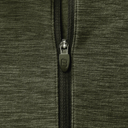 Farndale+ Langarm-Funktionsshirt mit kurzem Reißverschluss - Zephyr/Cheviot Green