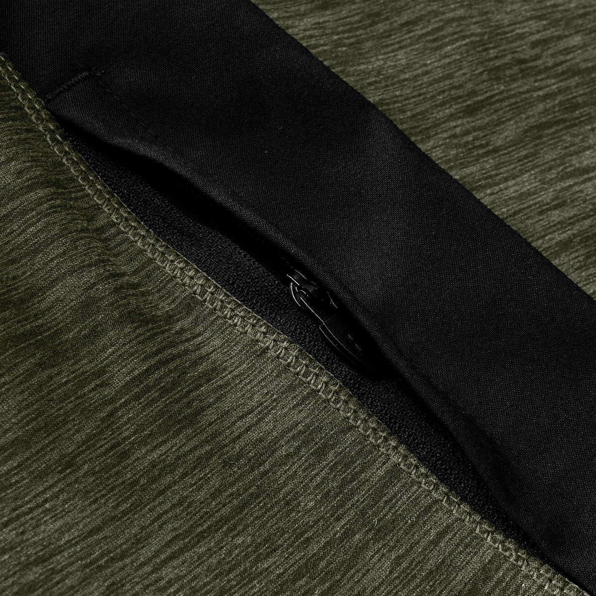 Farndale+ Long Sleeve Half Zip Tech Tee - Zephyr/Cheviot Green