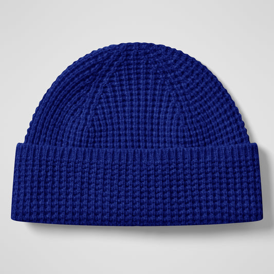 Rhynie Waffelstrick-Mütze - Blau