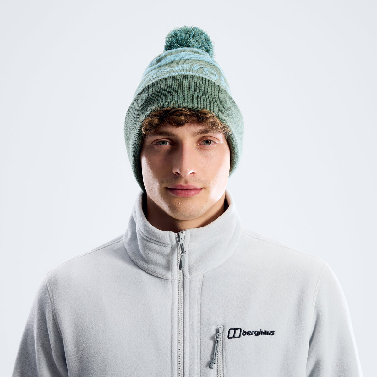 Unisex Beanie - Light Green/Light Grey