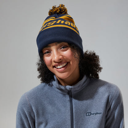 Unisex Beanie - Dark Blue/Brown