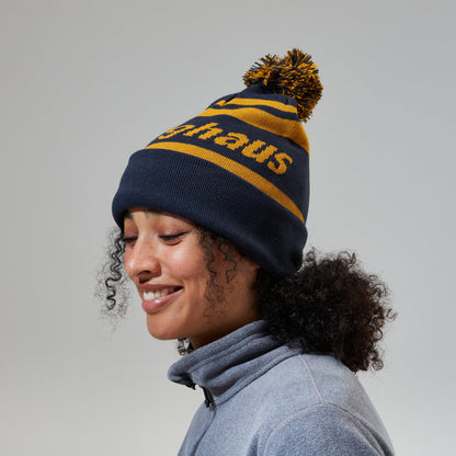 Unisex Beanie - Dark Blue/Brown