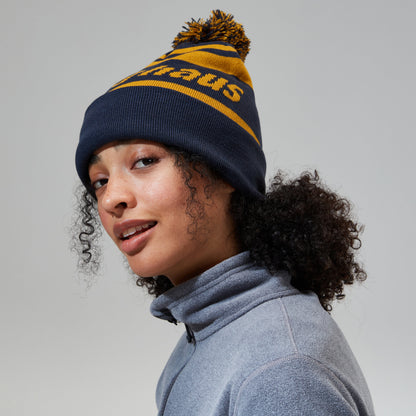Unisex Beanie - Dark Blue/Brown