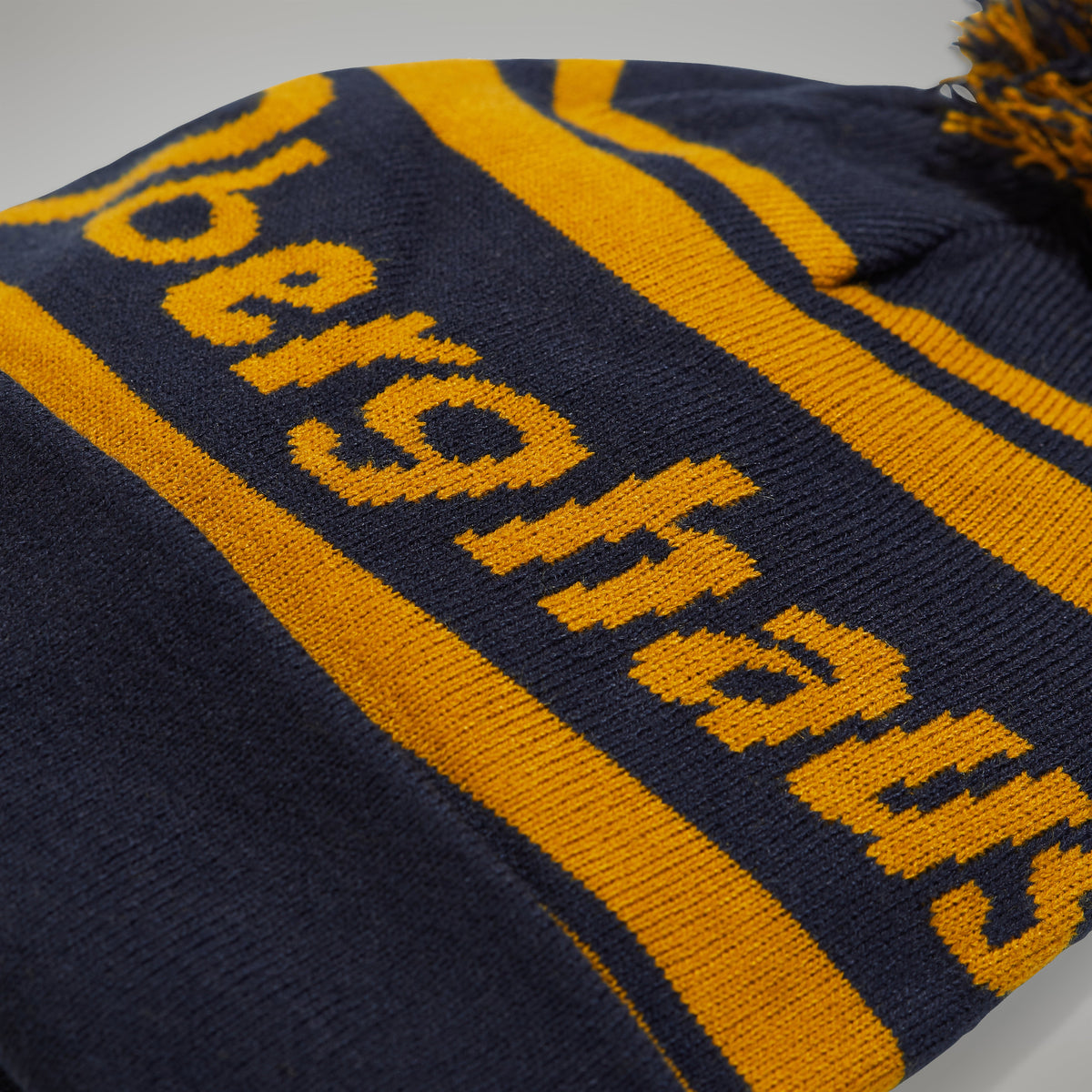 Unisex Beanie - Dark Blue/Brown