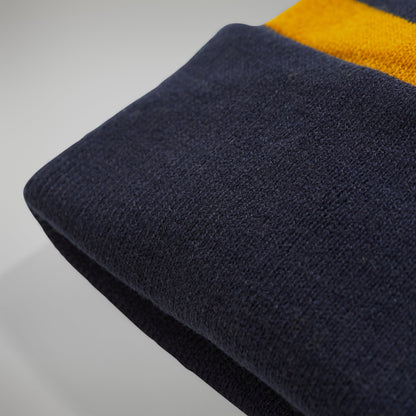 Unisex Beanie - Dark Blue/Brown