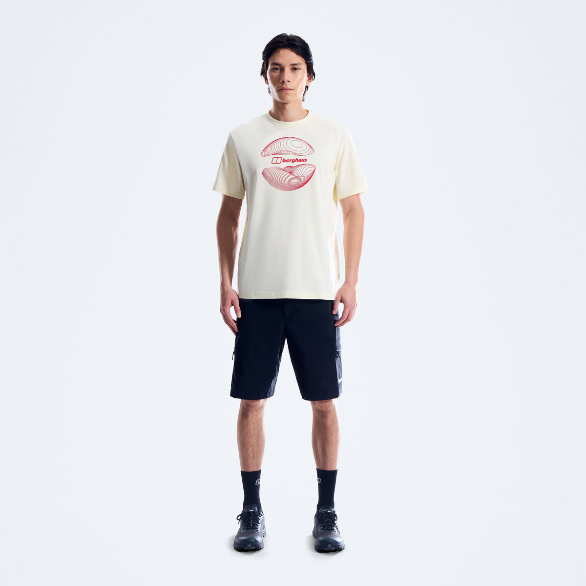 Herren Curvature Essential T-Shirt - Grau