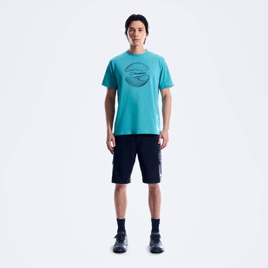Herren Curvature Essential T-Shirt - Blau