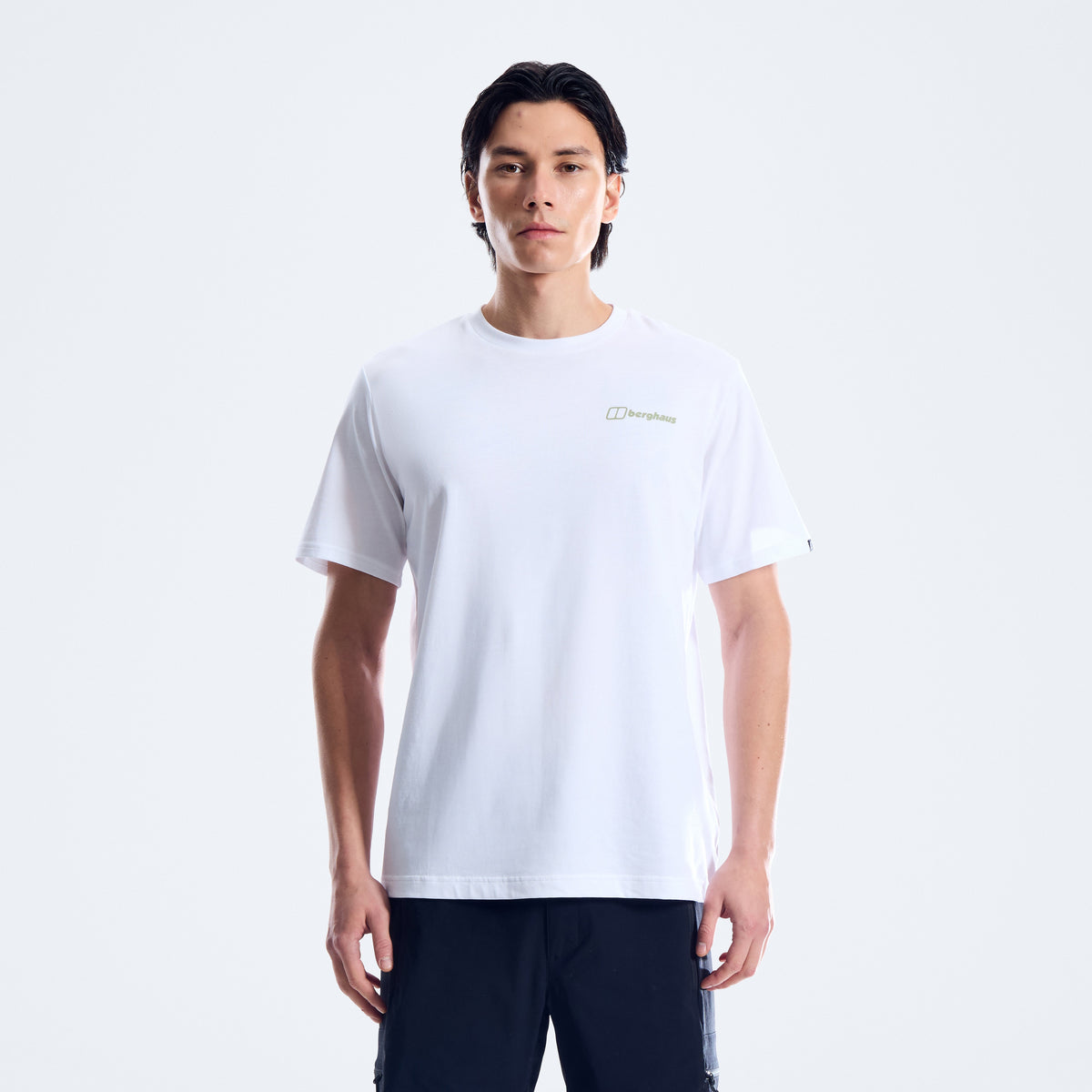 Herren Geo-Mountaintry Essential T-Shirt - Weiß