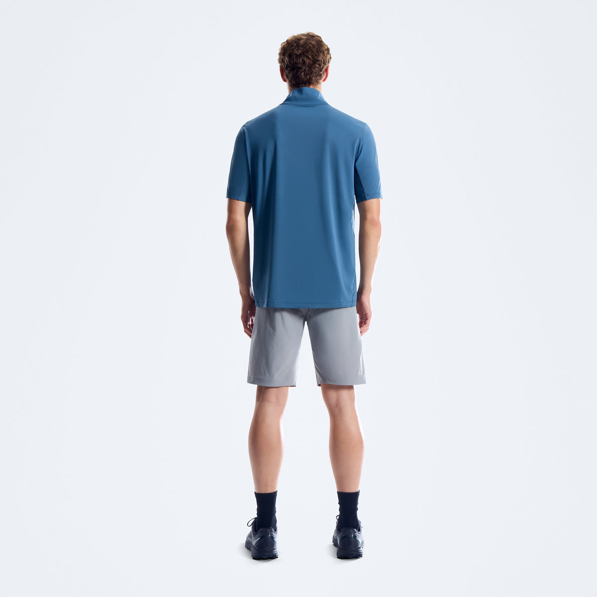 Men's Bowburn Half Zip Tech Tee - Blue