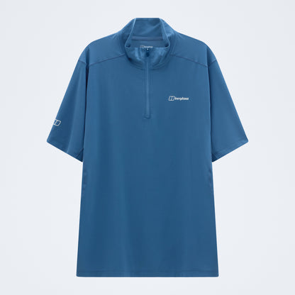 Men's Bowburn Half Zip Tech Tee - Blue