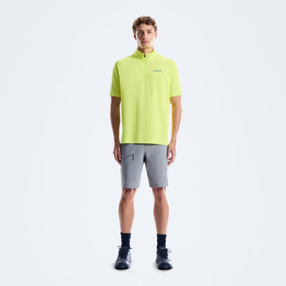 Men's Bowburn Half Zip Tech Tee - Light Yellow