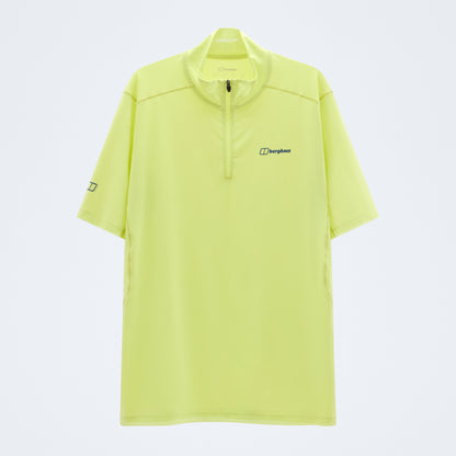 Men's Bowburn Half Zip Tech Tee - Light Yellow