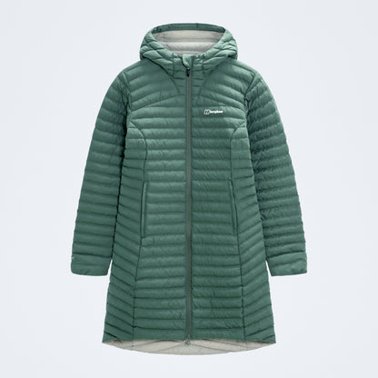 Women's Nula Micro Synthetic Insulated Long Jacket - Light Green