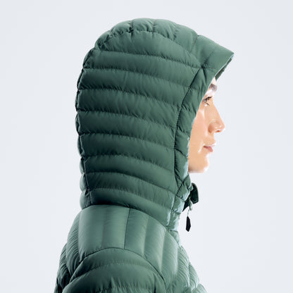 Women's Nula Micro Synthetic Insulated Long Jacket - Light Green