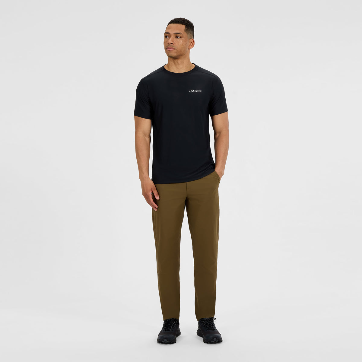 Men's 24/7 Tech Tee Super Stretch Crew - Black