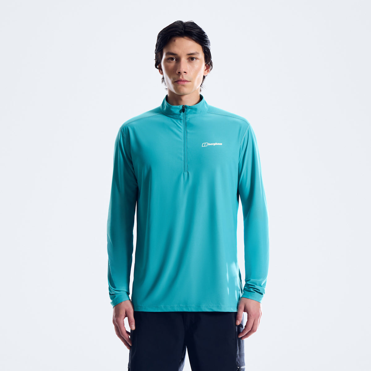 Men's 24/7 Half Zip Long Sleeve Tech Tee - Blue