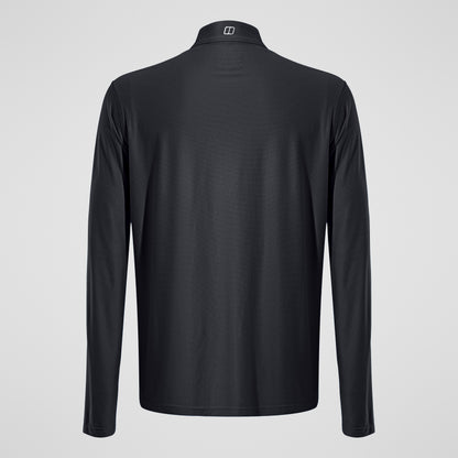 Men's 24/7 Tech Tee Long Sleeve Half Zip - Black