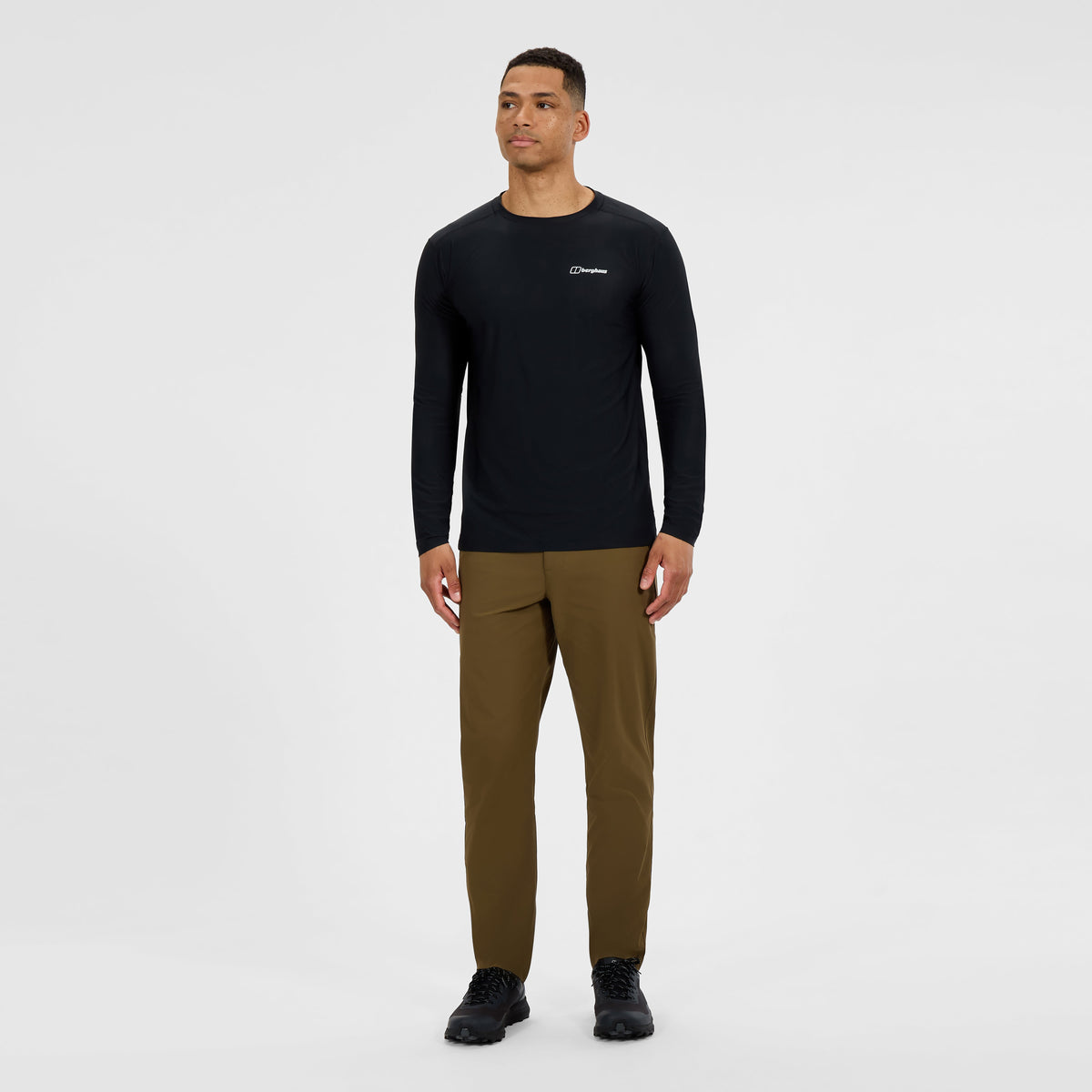 Men's 24/7 Tech Tee Long Sleeve Crew - Black