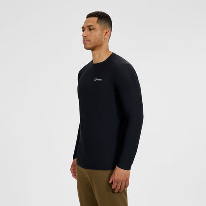 Men's 24/7 Tech Tee Long Sleeve Crew - Black
