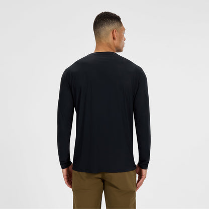 Men's 24/7 Tech Tee Long Sleeve Crew - Black