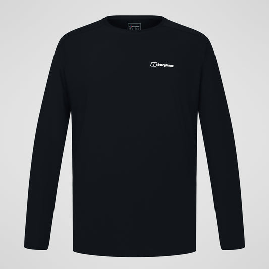 Men's 24/7 Tech Tee Long Sleeve Crew - Black