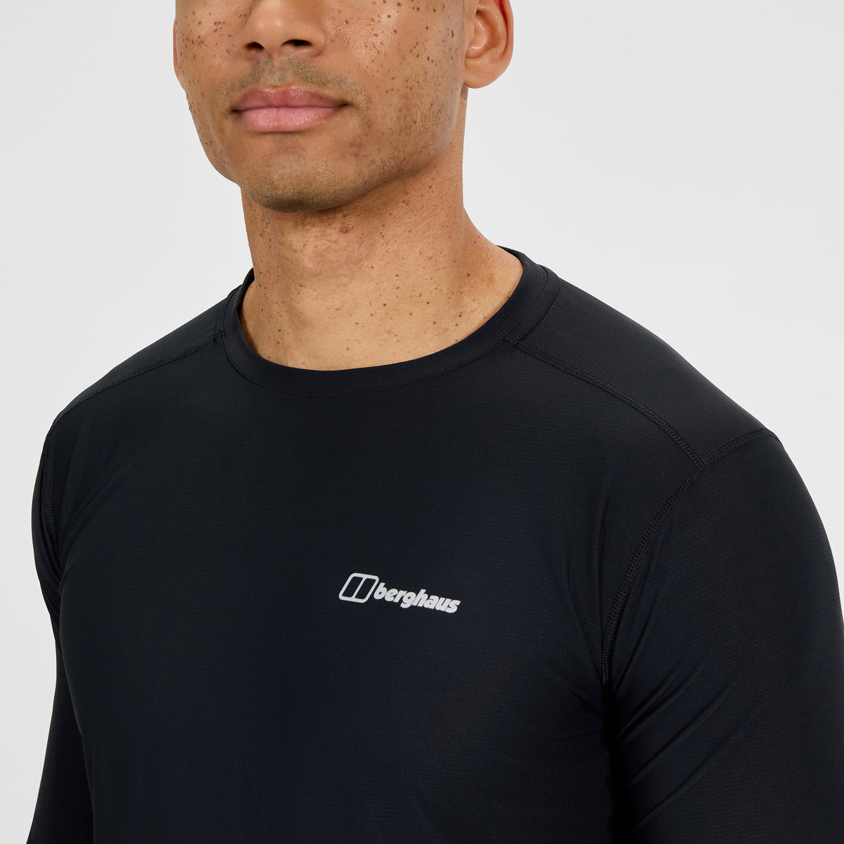 Men's 24/7 Tech Tee Long Sleeve Crew - Black