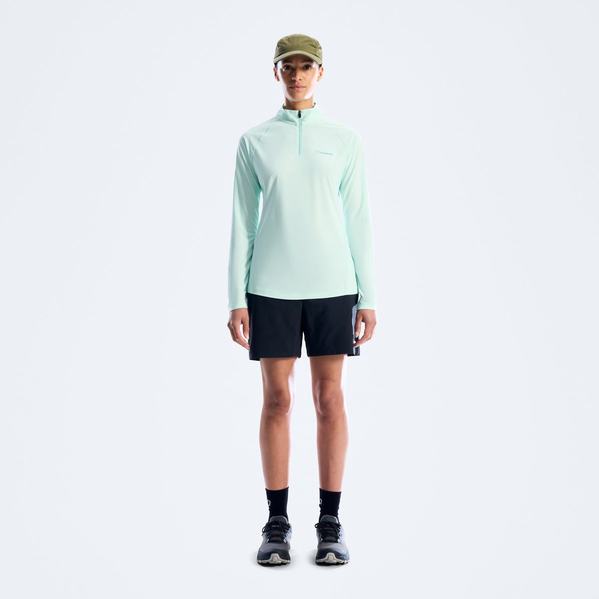 Women's 24/7 Half Zip Long Sleeve Tech Tee - Blue