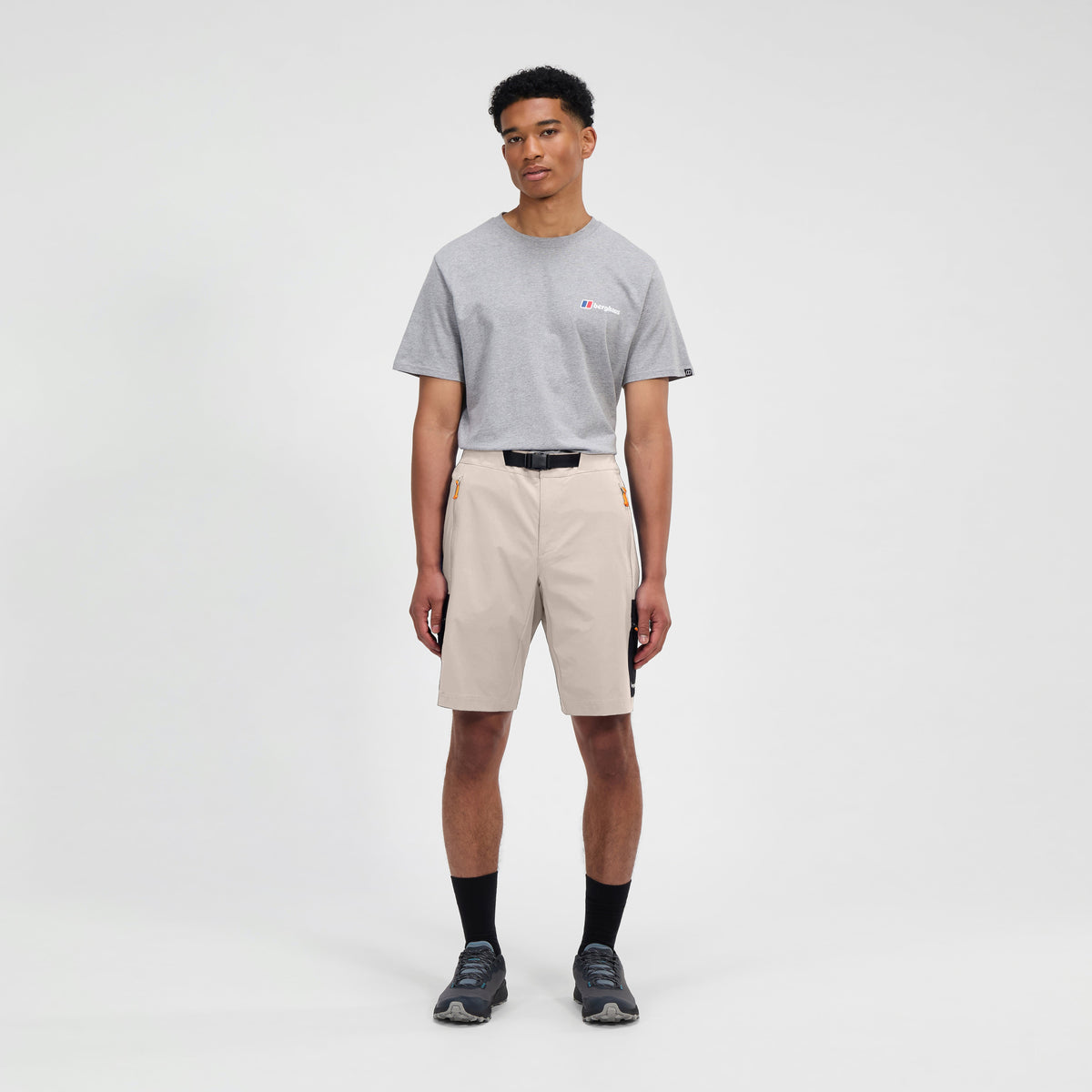 Herren Hike-air Stretch Shorts – Grau
