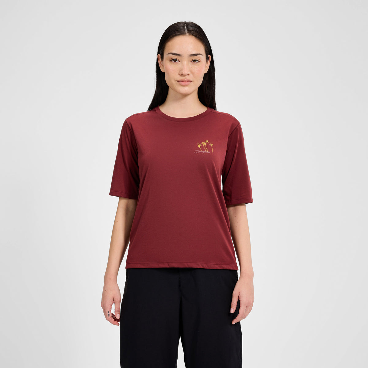 Women's Coneflower Short Sleeves Tee - Red