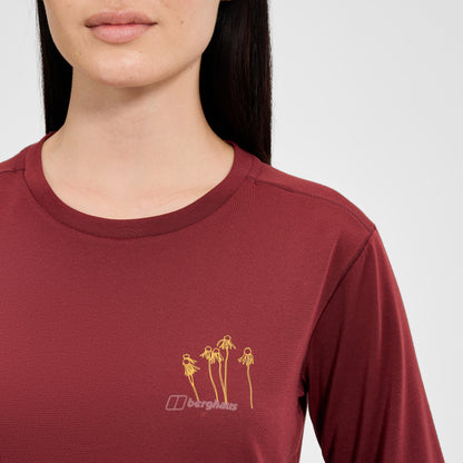 Women's Coneflower Short Sleeves Tee - Red