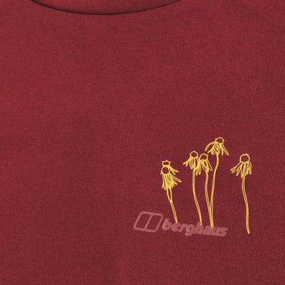 Women's Coneflower Short Sleeves Tee - Red
