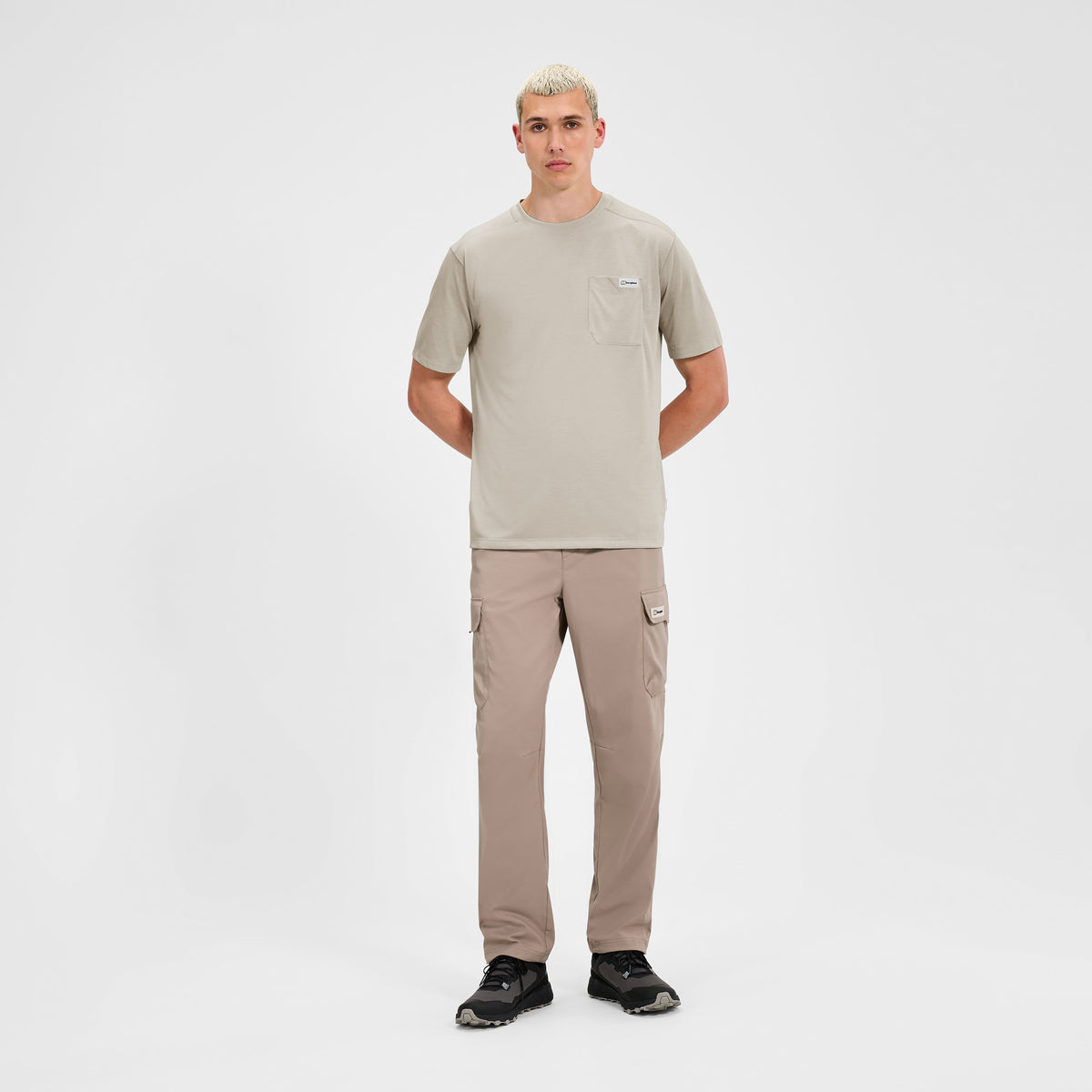 Men's Relaxed Short Sleeves Tech Tee - Grey