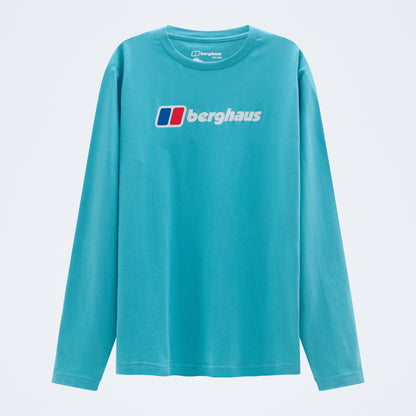 Men's Big Logo Long Sleeve Tee - Blue