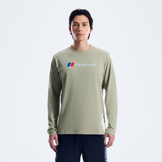 Men's Big Logo Long Sleeve Tee - Green