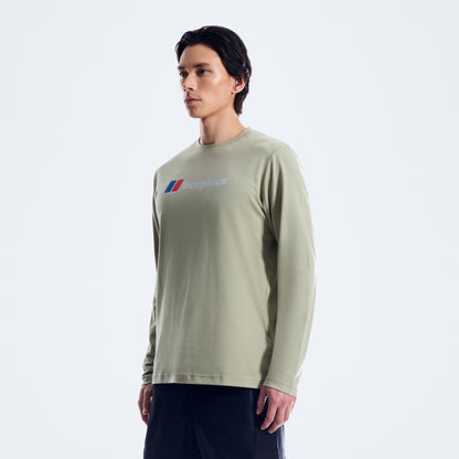 Men's Big Logo Long Sleeve Tee - Green