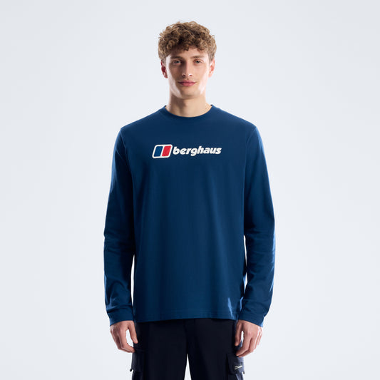 Men's Big Logo Long Sleeve Tee - Hale Navy