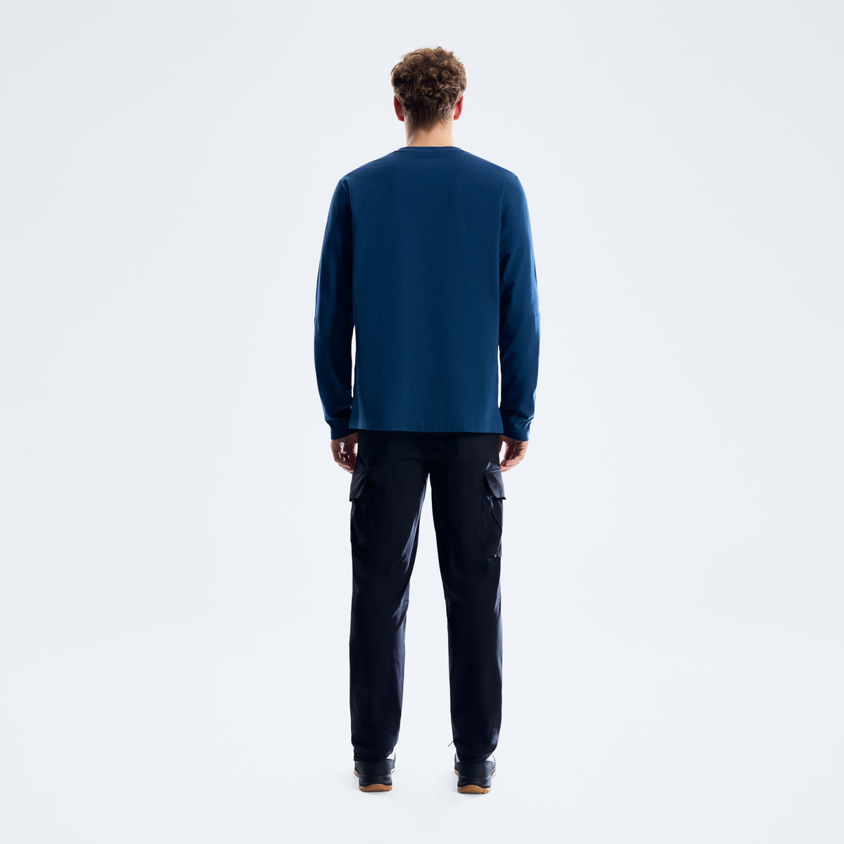 Men's Big Logo Long Sleeve Tee - Hale Navy