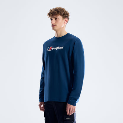 Men's Big Logo Long Sleeve Tee - Hale Navy