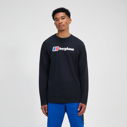 Men's Big Logo Long Sleeve Tee - Black