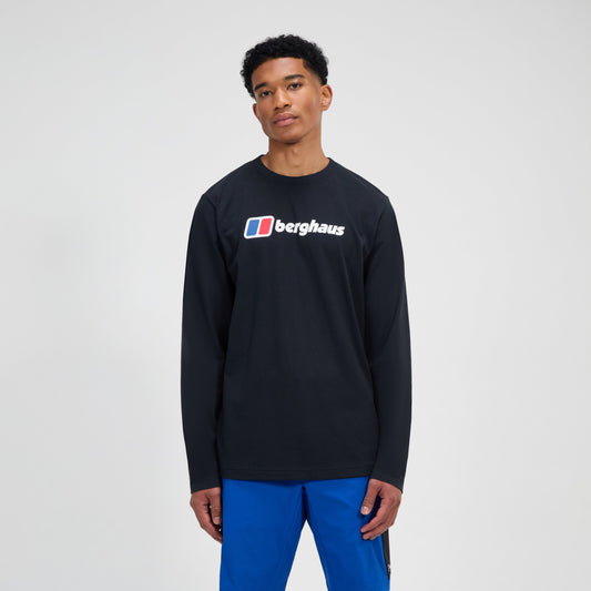 Men's Big Logo Long Sleeve Tee - Black