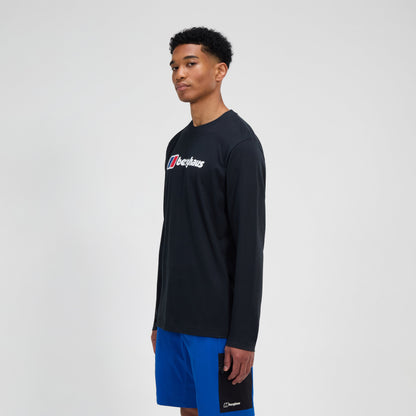 Men's Big Logo Long Sleeve Tee - Black