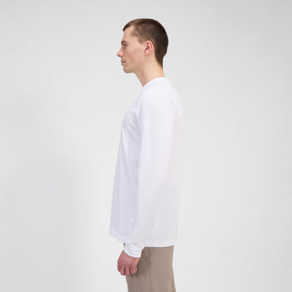 Men's Big Logo Long Sleeve Tee - White