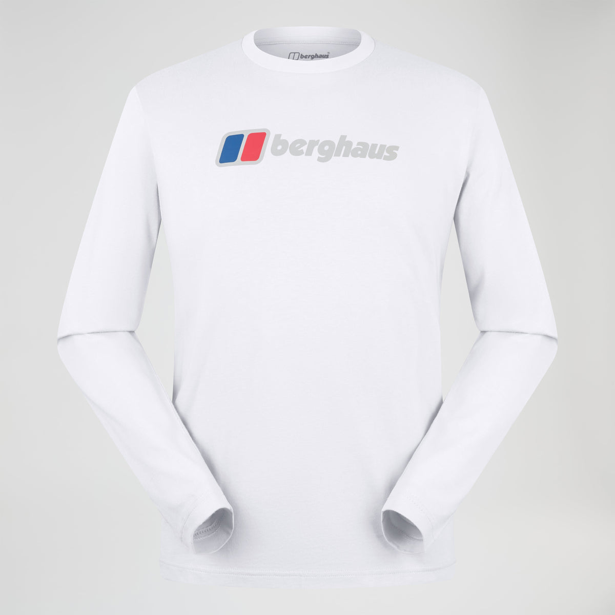 Men's Big Logo Long Sleeve Tee - White