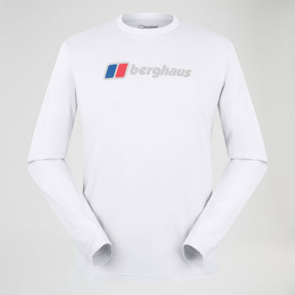 Men's Big Logo Long Sleeve Tee - White