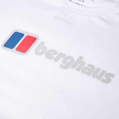 Men's Big Logo Long Sleeve Tee - White