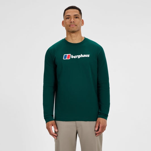 Men's Big Logo Long Sleeves Tee - Green